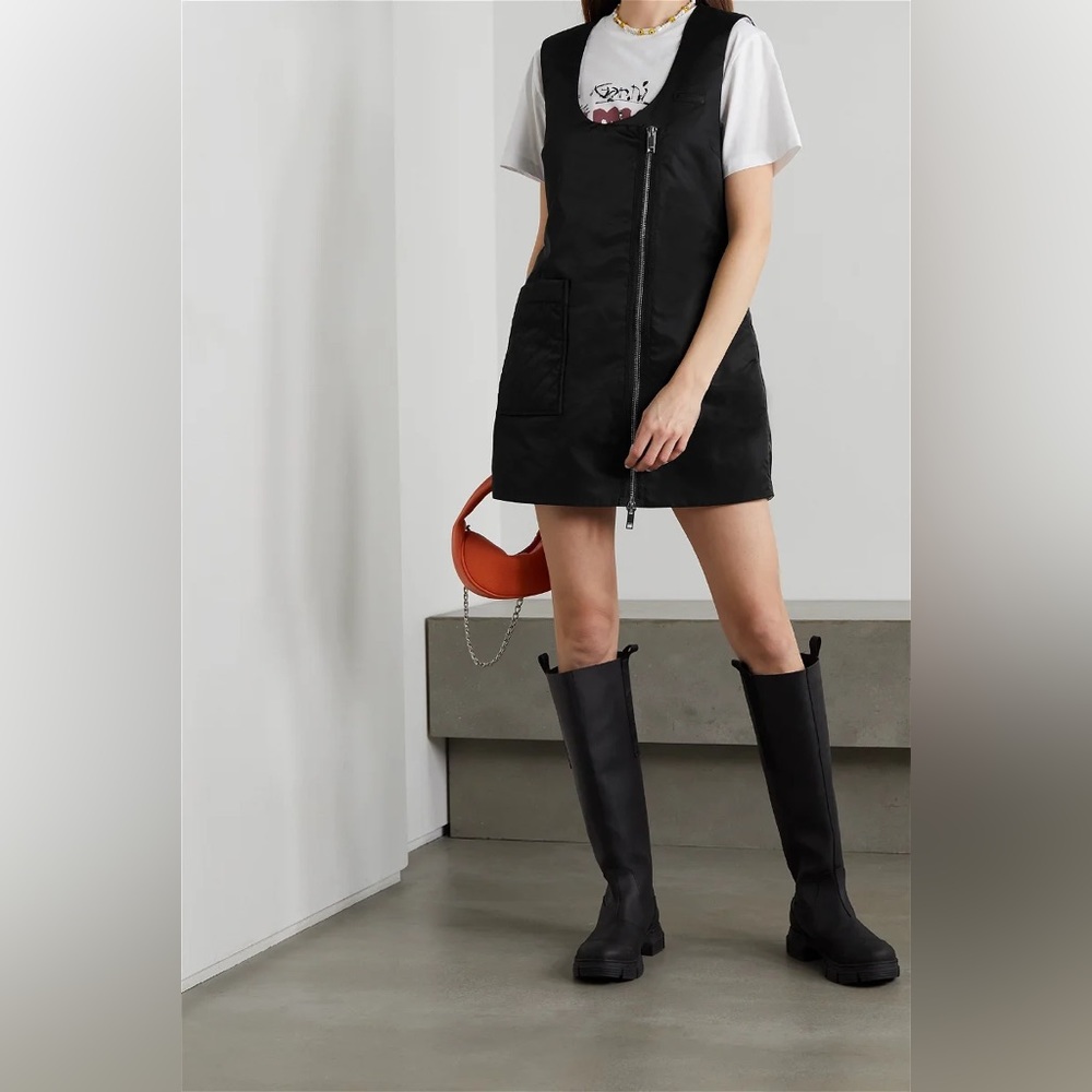GANNI Stunning Quilted Shell Mini Dress